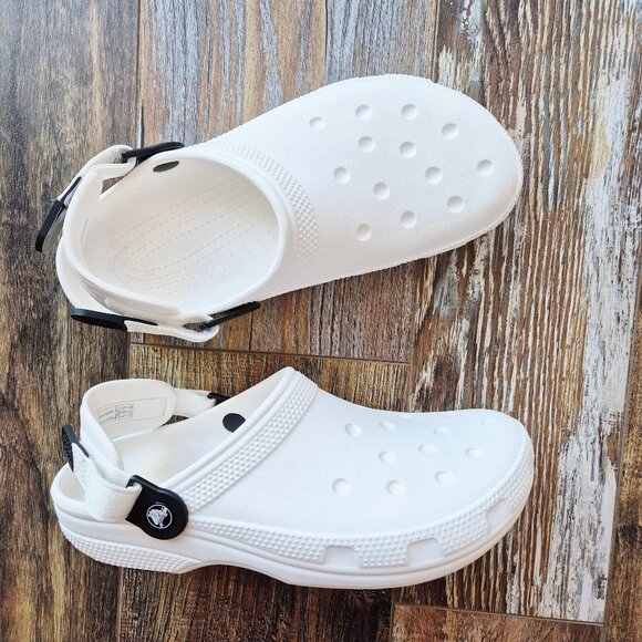 Crocs At Work Classic Work Clogs Adjustable Slip Resistant White Unisex main image 6